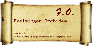 Freisinger Orchidea névjegykártya